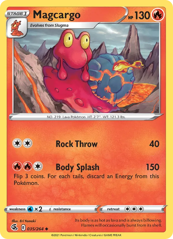 Magcargo Pokémon card