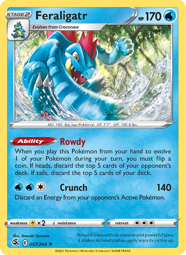 Feraligatr Pokémon card