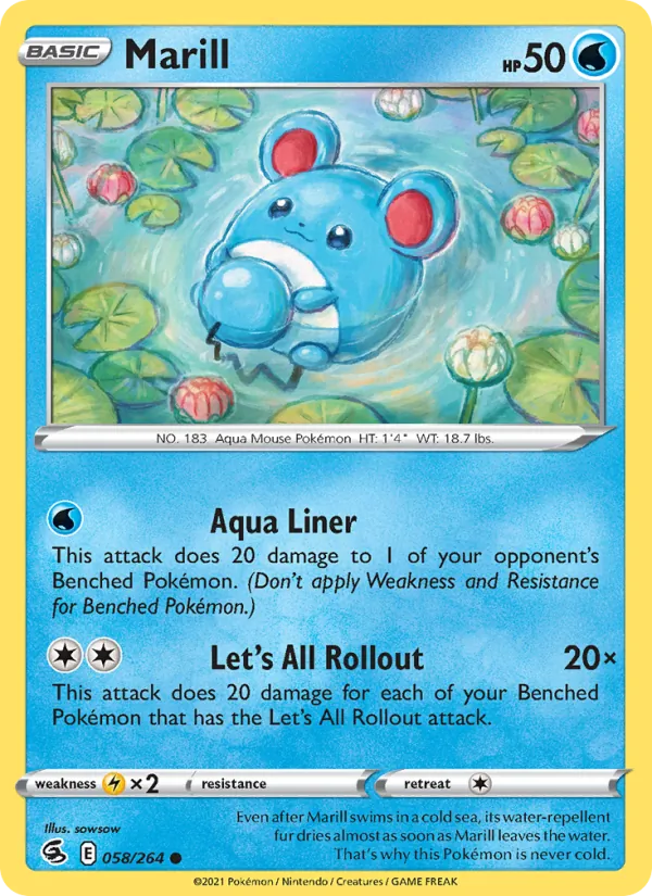 Marill Pokémon card