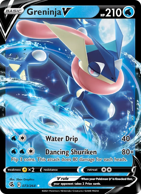 Greninja V Pokémon card