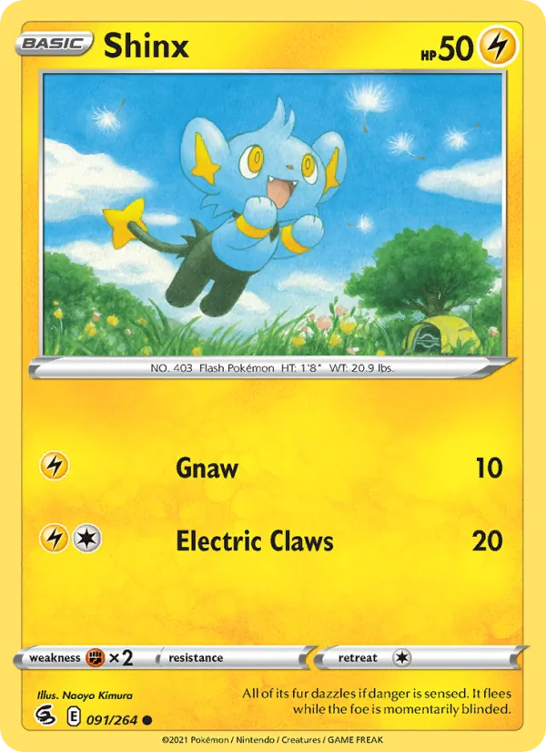 Shinx Pokémon card