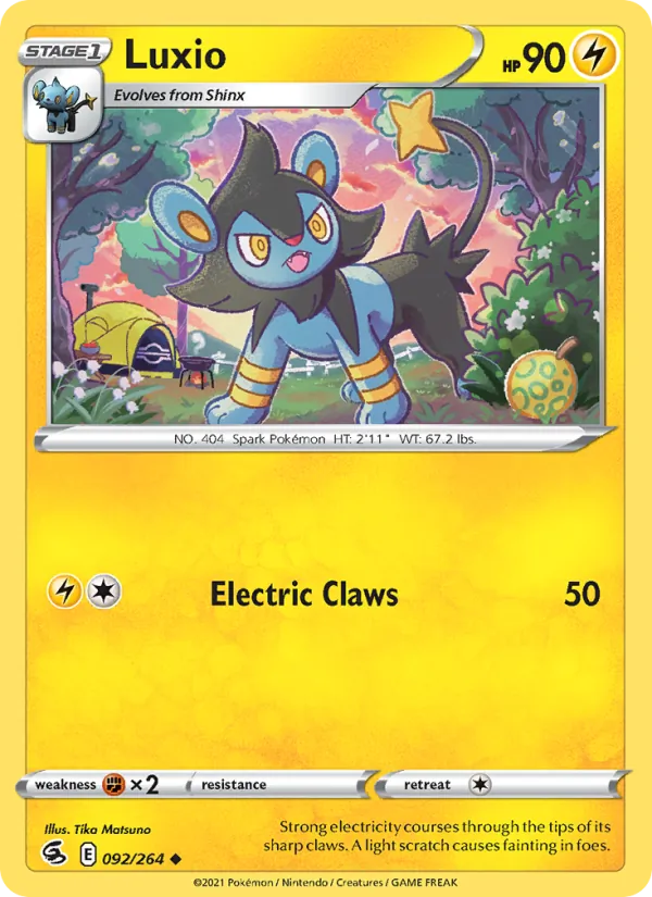 Luxio Pokémon card