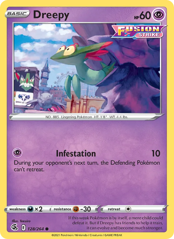Dreepy Pokémon card