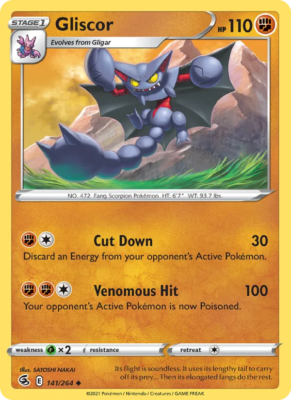 Gliscor Pokémon card