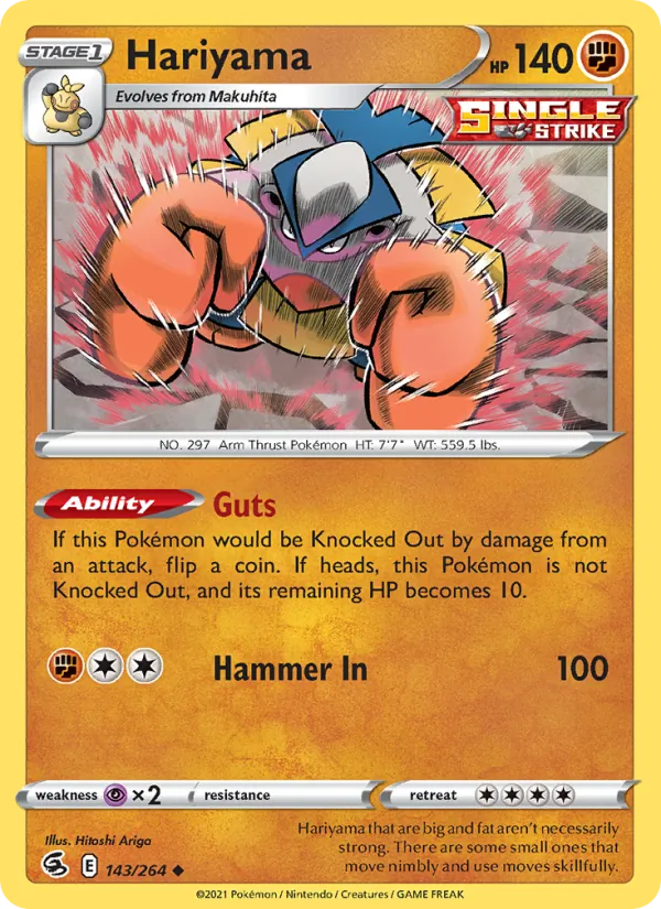Hariyama Pokémon card