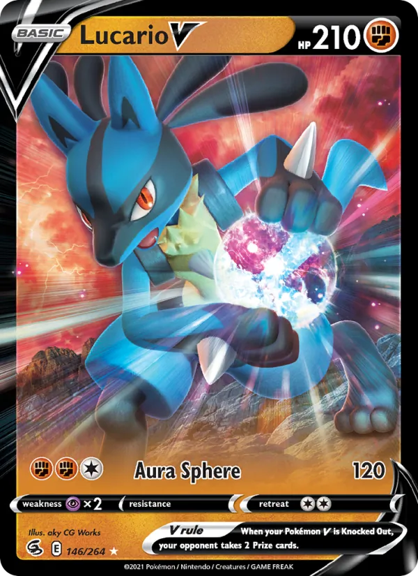 Lucario V card