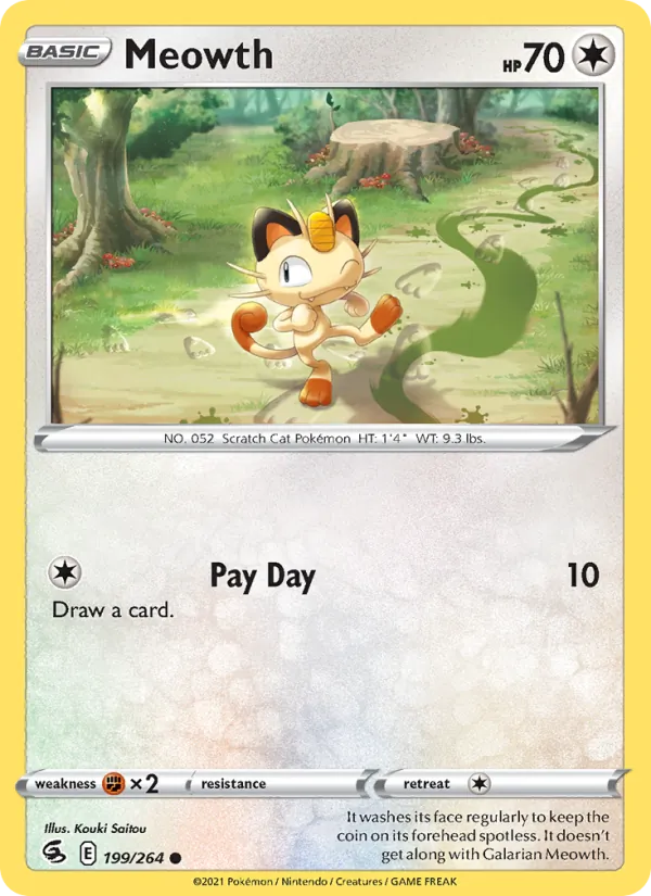 Meowth Pokémon card