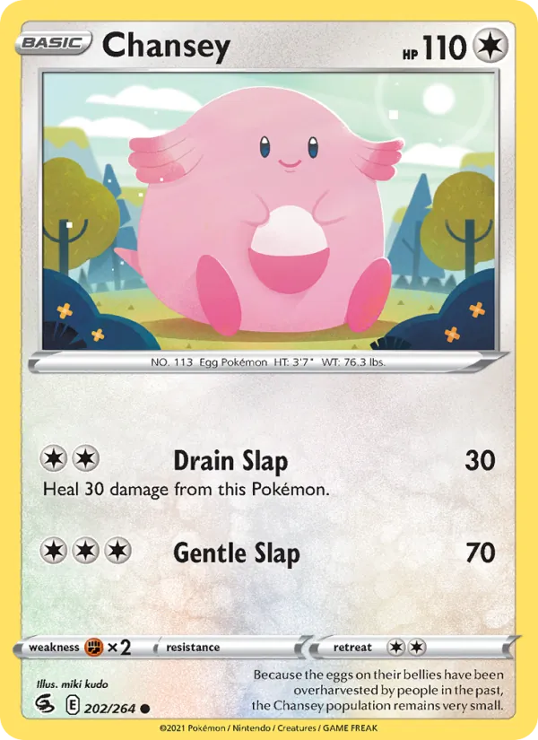Chansey Pokémon card