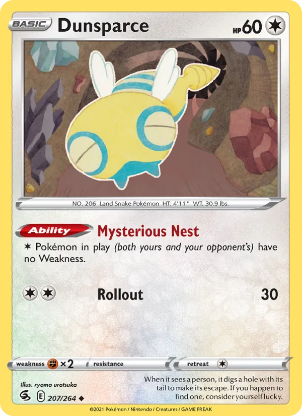 Dunsparce Pokémon card