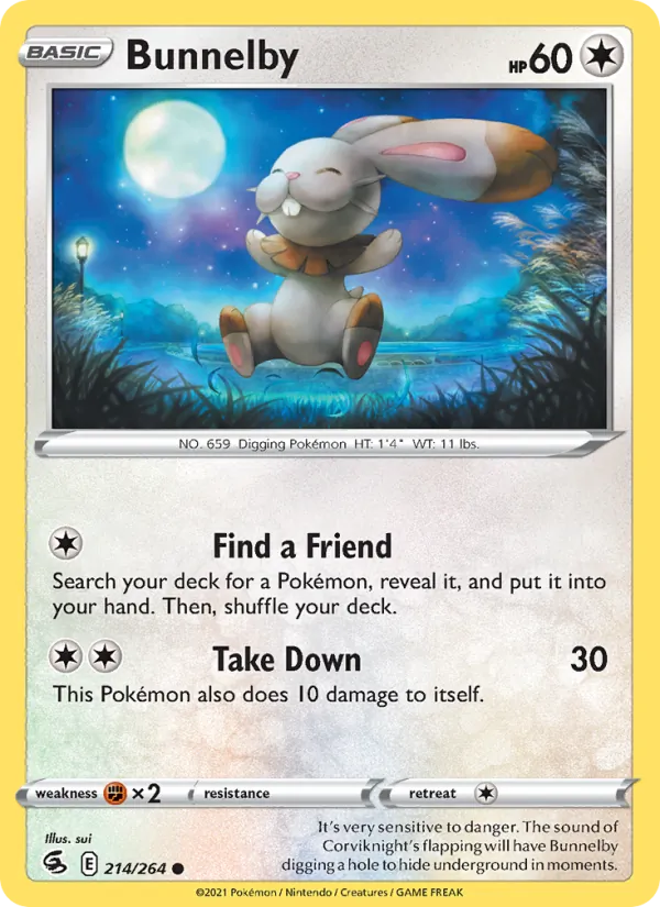 Bunnelby Pokémon card