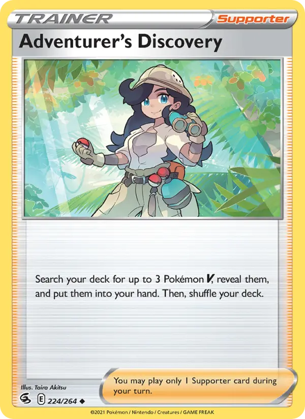 Adventurer's Discovery Pokémon card