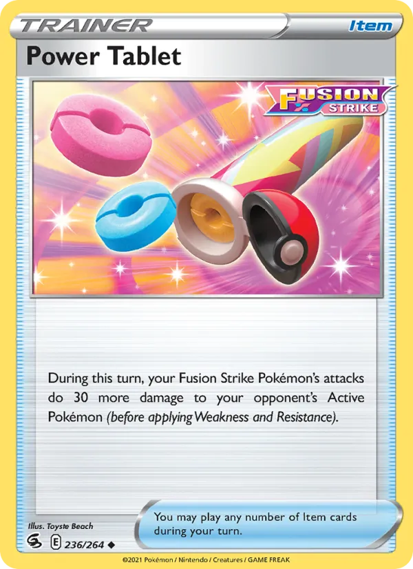 Power Tablet card