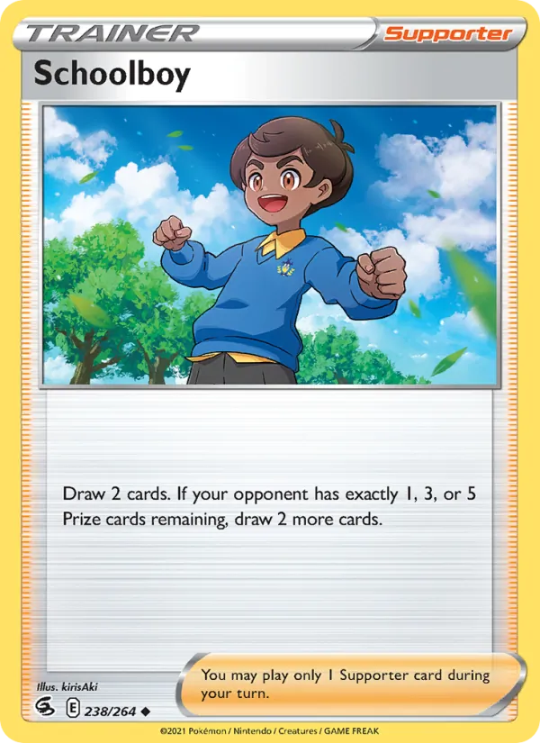 Schoolboy card