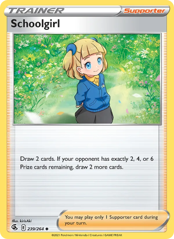Schoolgirl card
