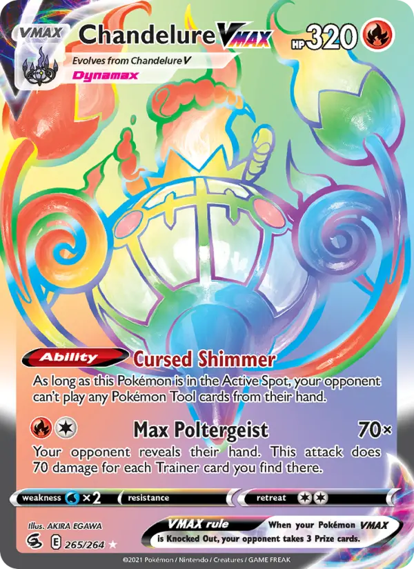 Chandelure VMAX Pokémon card