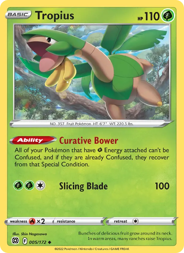 Tropius Pokémon card