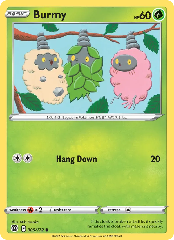 Burmy Pokémon card