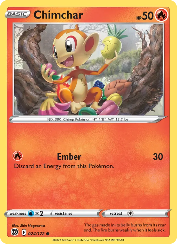 Chimchar Pokémon card