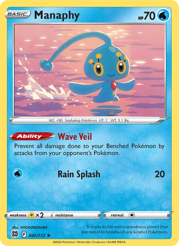 Manaphy Pokémon card