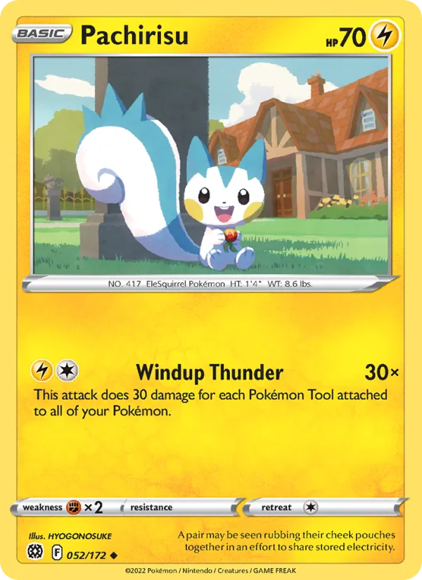Pachirisu Pokémon card
