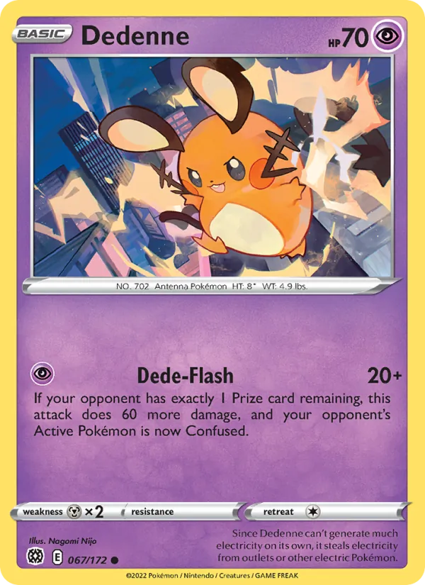 Dedenne Pokémon card