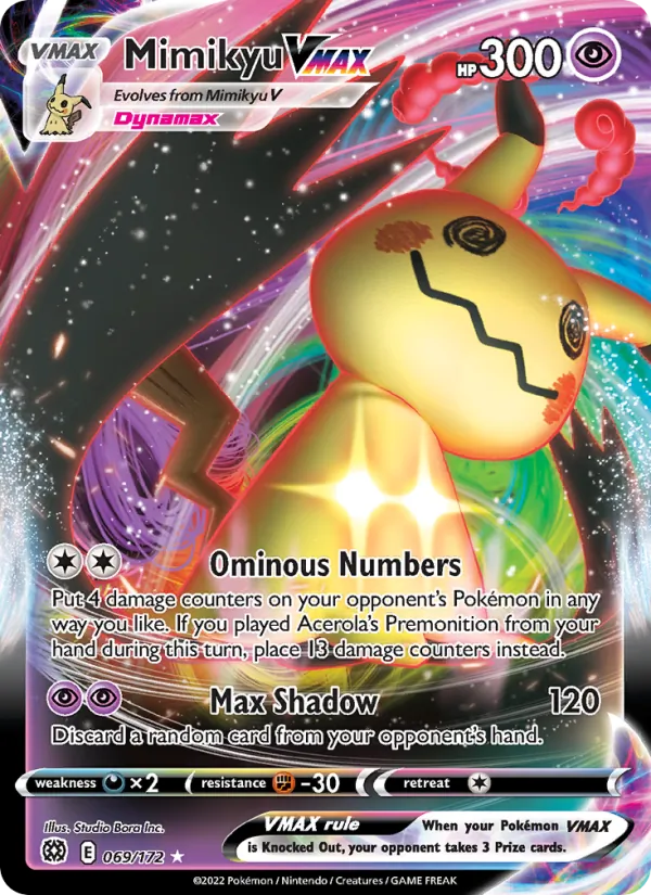 Mimikyu VMAX Pokémon card