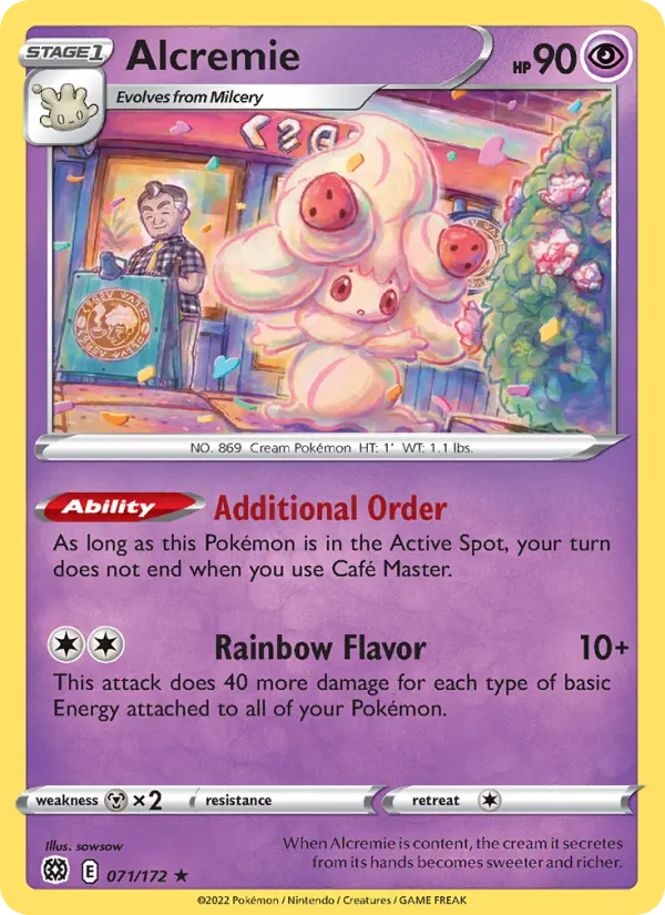 Alcremie Pokémon card