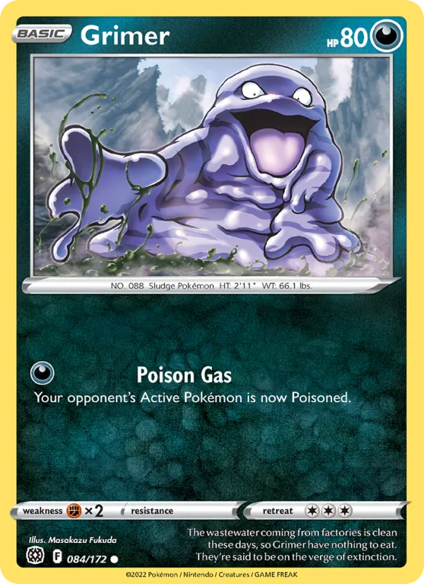 Grimer Pokémon card
