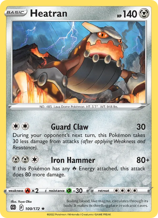 Heatran Pokémon card