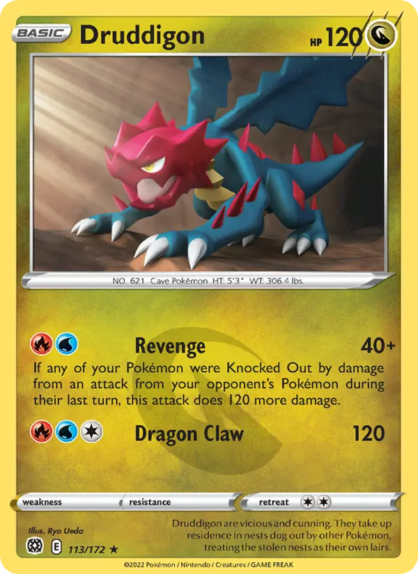 Druddigon Pokémon card