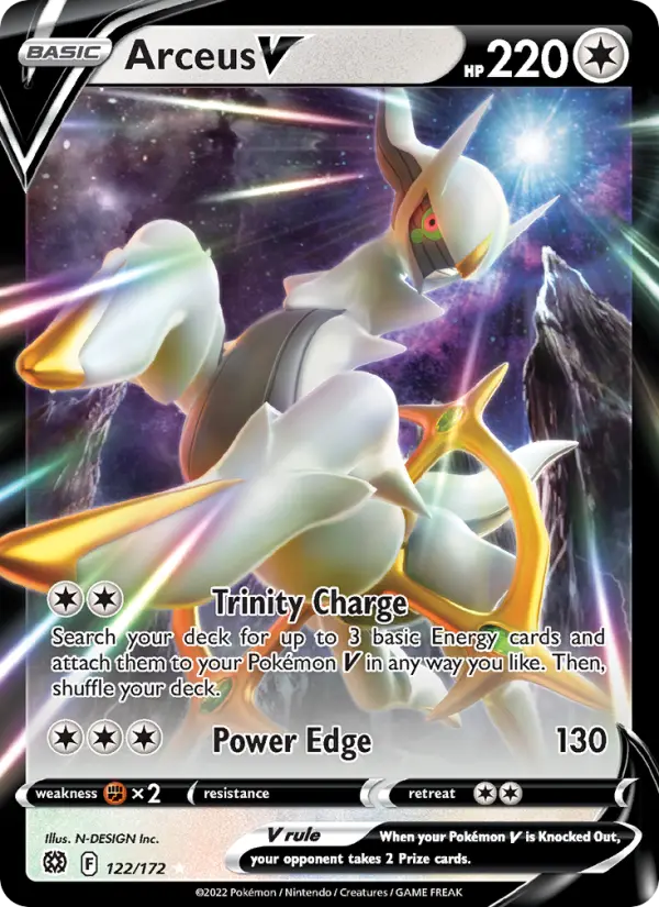 Arceus V Pokémon card
