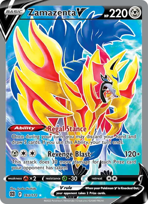 Zamazenta V Pokémon card