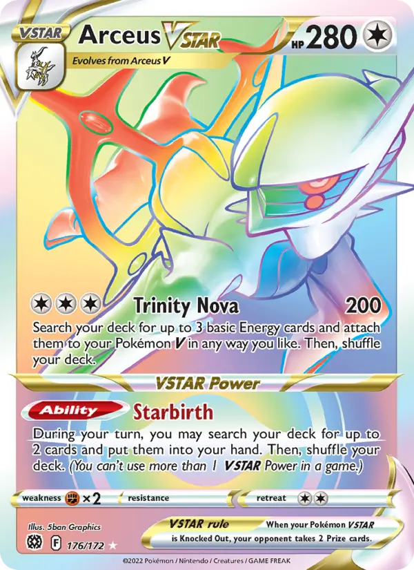Arceus VSTAR Pokémon card