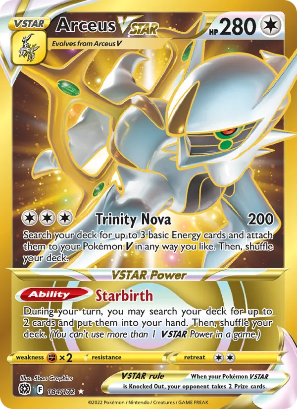 Arceus VSTAR Pokémon card