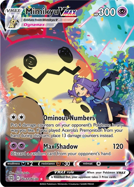Mimikyu VMAX Pokémon card