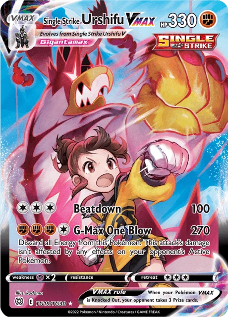 Single Strike Urshifu VMAX Pokémon card