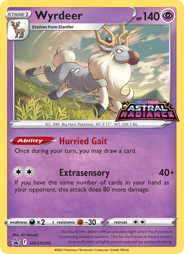Wyrdeer Pokémon card