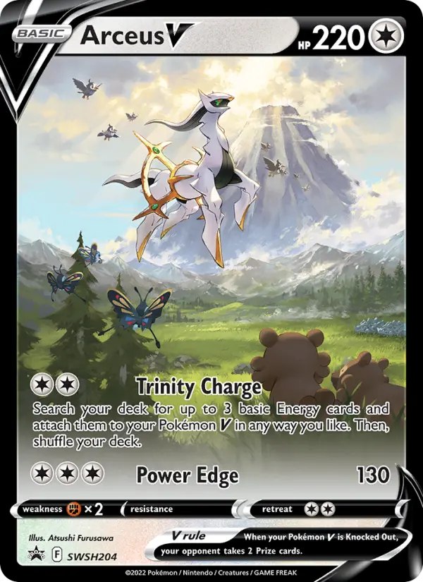 Arceus V Pokémon card