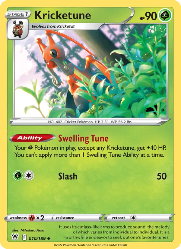 Kricketune Pokémon card