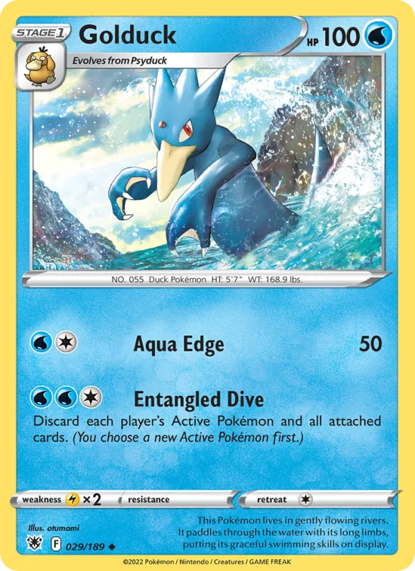 Golduck Pokémon card