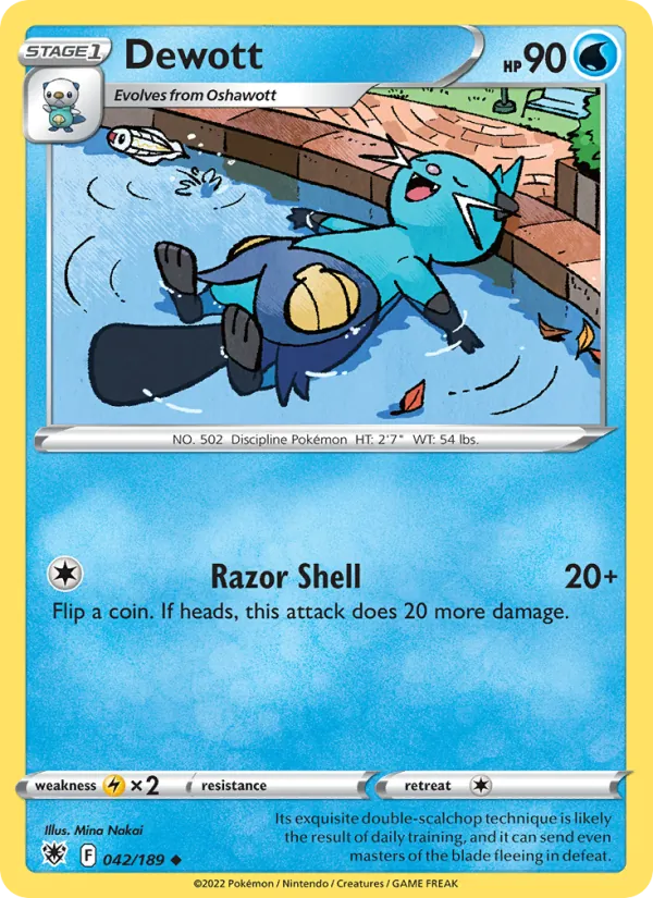 Dewott Pokémon card