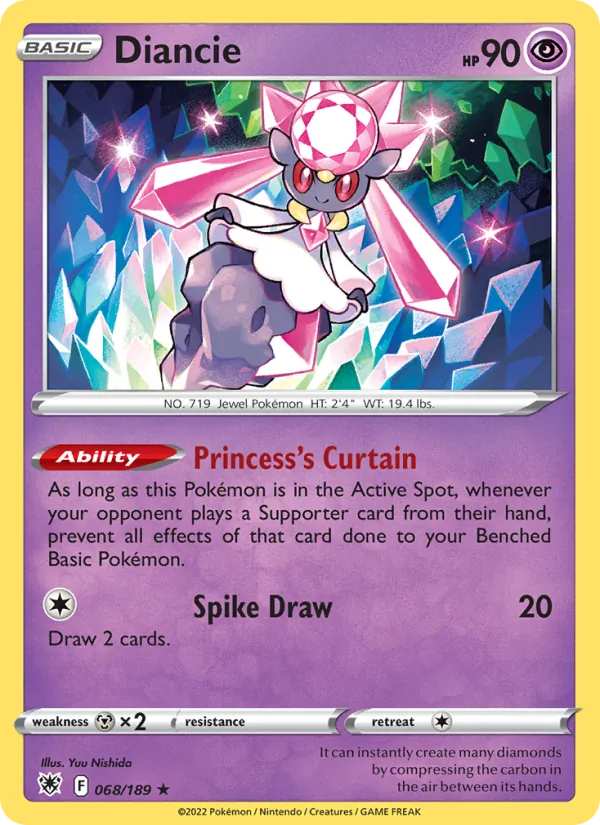 Diancie Pokémon card