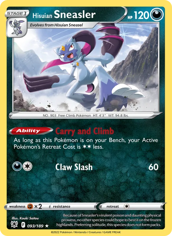 Hisuian Sneasler Pokémon card