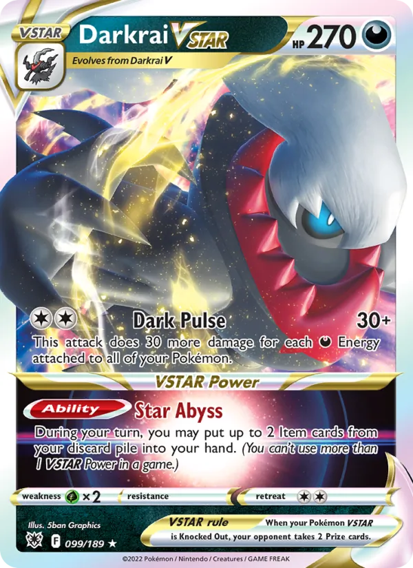 Darkrai VSTAR Pokémon card