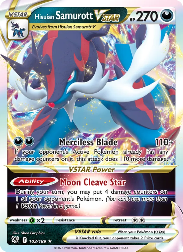 Hisuian Samurott VSTAR Pokémon card