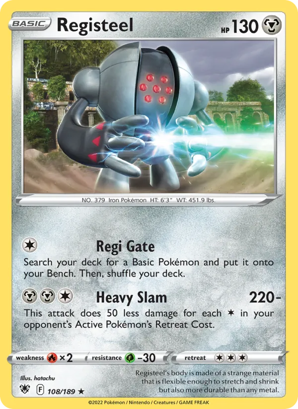 Registeel card