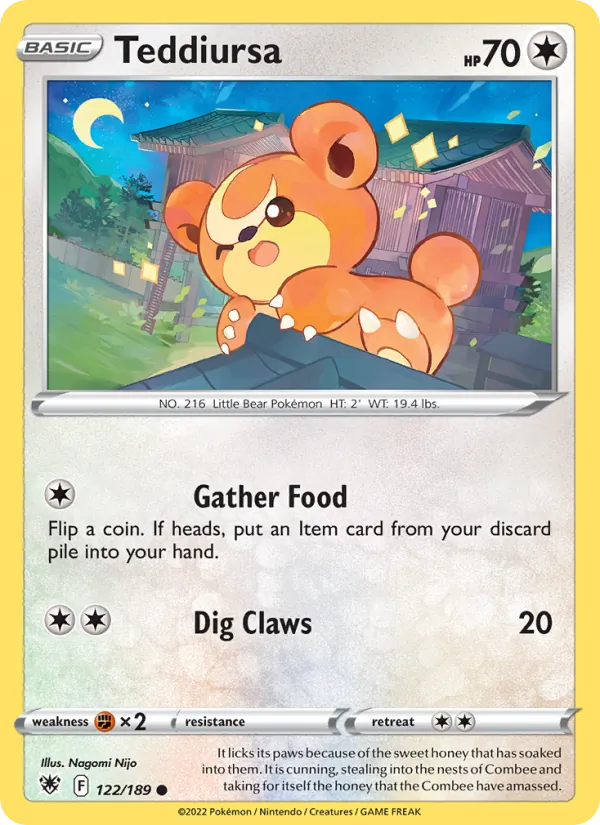 Teddiursa card