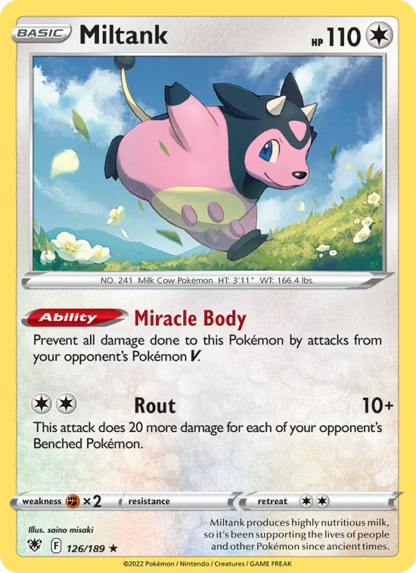 Miltank Pokémon card