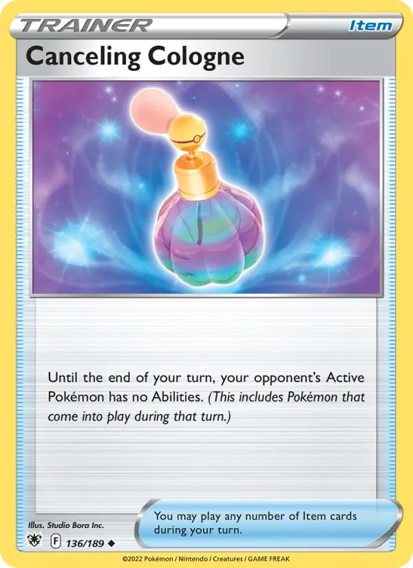 Canceling Cologne card