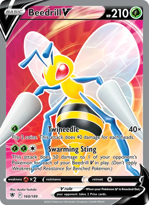 Beedrill V Pokémon card